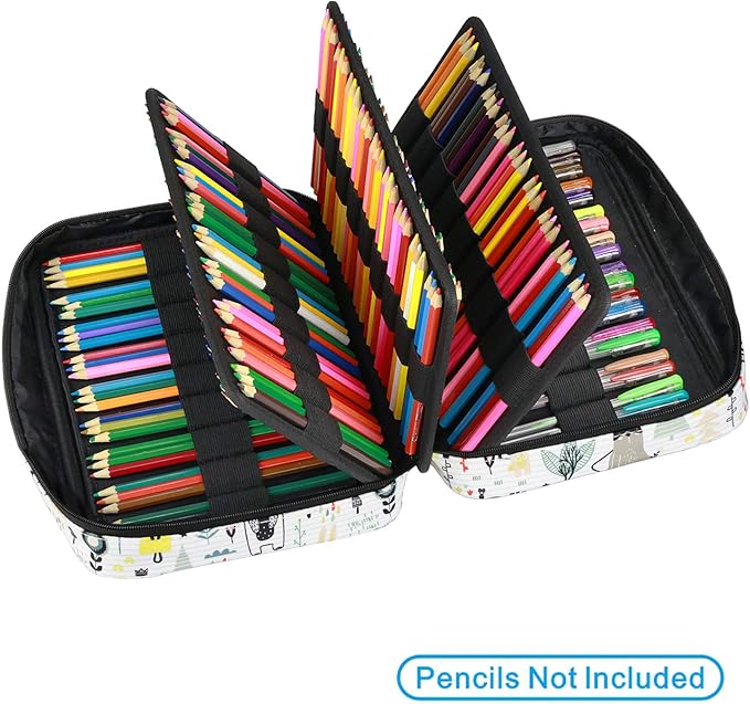 YOUSHARES Colored Pencil Case 220 Slots Pen Case Organizer - Image 3