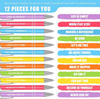 Zonon 12 Pcs Inspirational Pens Bulk Funny Ballpoint Pen - Image 2