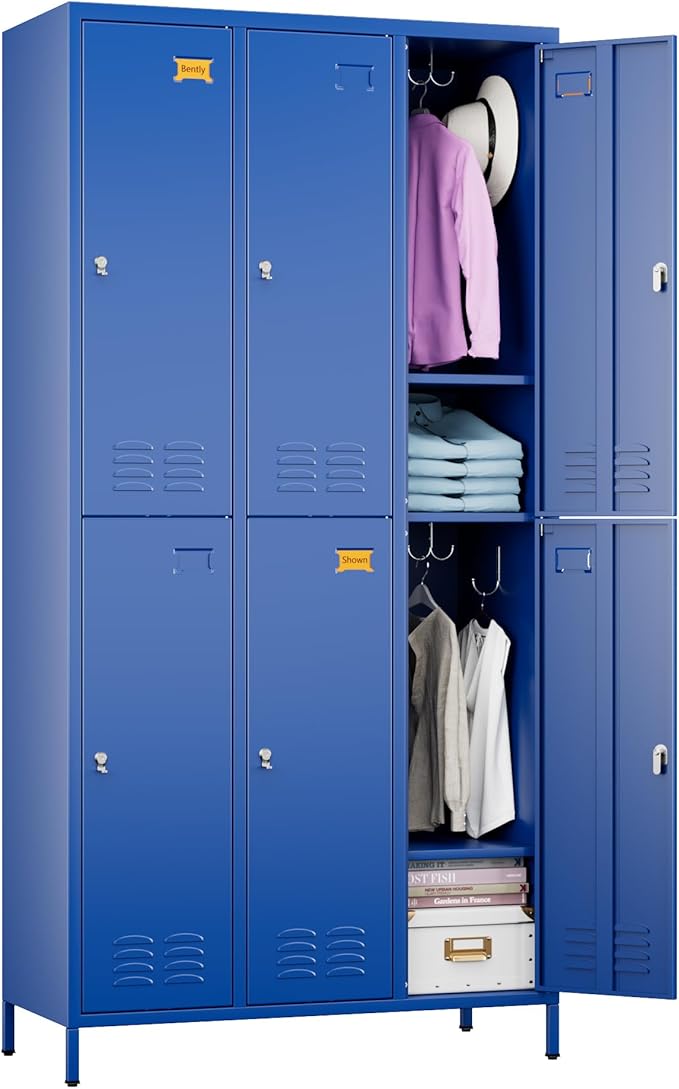 SUPEER 6 Doors Metal Locker for Employees by SUPEER