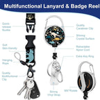 Cute Dinosaur Lanyards for Id Badges, Retractable ID Badge Holder - Image 5