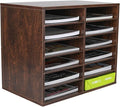 PAG Countertop Mail Sorter Organizer, Wooden Literature Organizer, Student by PAG
