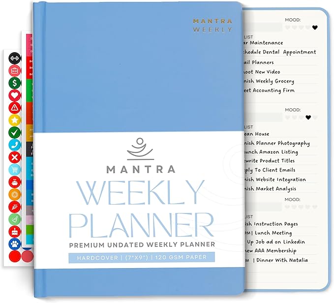 Mantra Planner 2026 Planner, Daily Journal & Gratitude Journal All-In-One by MantraPlanner