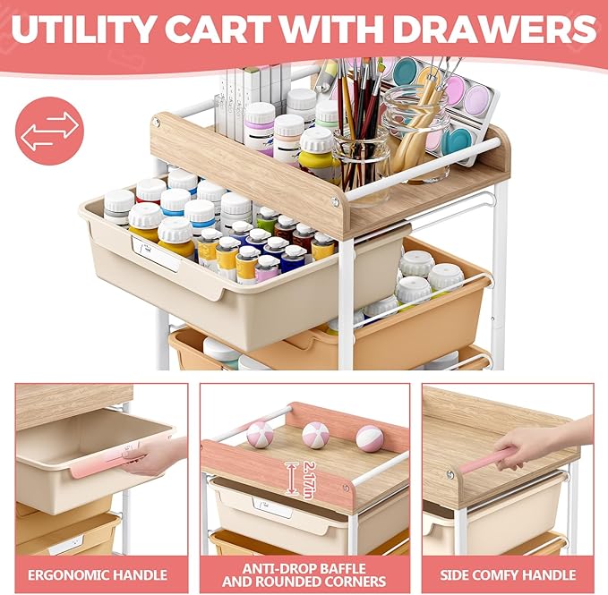 Rolling Storage Utility Cart - Image 5