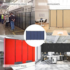 Versare Straightwall Sliding Portable Wall Partition | Freestanding Office - Image 3