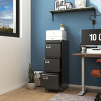PEUKC 3-Drawer File Cabinet, 16.3" Deep Vertical Filing Cabinet - Image 2