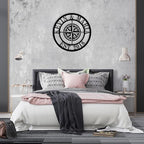 Metal Name Signs Personalized, Compass Metal Sign, Nautical Compass GPS - Image 7