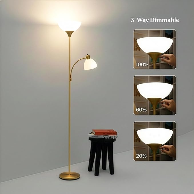 Brightech Sky Dome Plus LED Floor lamp, Torchiere Super Bright Floor Lamp - Image 6