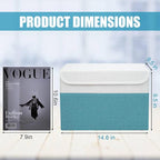 Bagnizer Large 22 Quart Linen Fabric Foldable Storage Bin Cube Organizer Basket - Image 2
