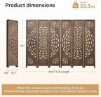 66.9Inch Wooden Room Partition - Image 6
