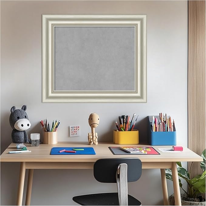 Amanti Art Silver Framed Magnetic Board 22x26 Small Vision Board - Image 5