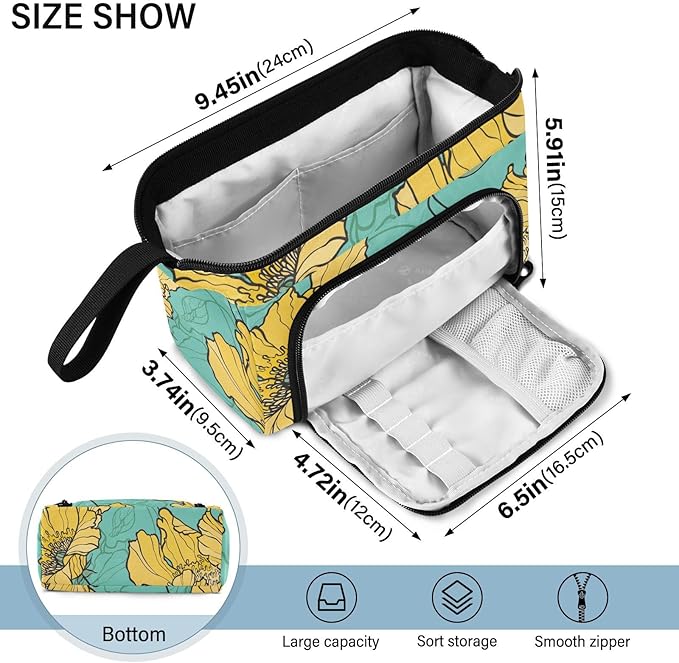Bolaz Big Capacity Pencil Pen Case Pouch Bag School College Office Organizer - Image 3
