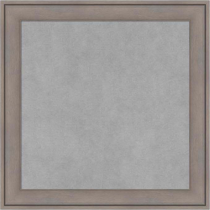 Amanti Art Grey Framed Magnetic Board 19x19 Small Vision Board by AmantiArt