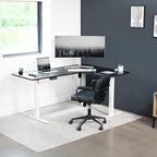 VIVO Electric Corner 63 x 47 inch L-Shaped Standing Desk, Memory Height - Image 7