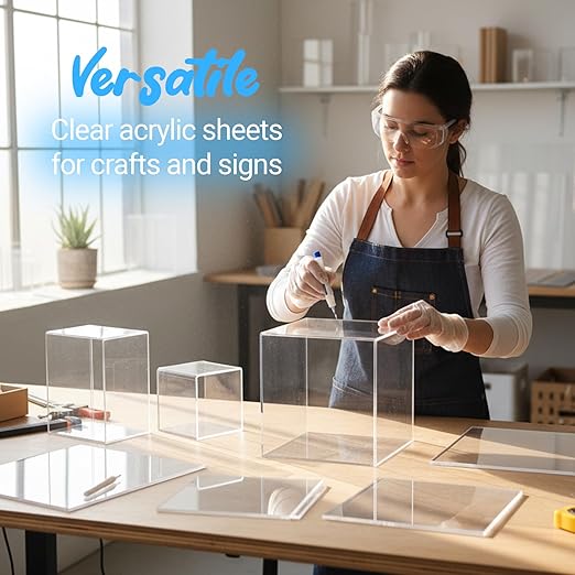 CALPALMY 1/2" Thick Clear Acrylic Sheets 24" x 48", Pre-Cut Plexiglass Sheets - Image 5