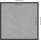 Amanti Art Black Framed Magnetic Board 25x25 Medium Vision Board - Image 3