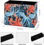 Famame Blue Red Octopus Pattern Pencil Holder - Image 3