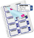 Threshold Tab Expiring Visitor Badge Sign-in Book | Name Tag Stickers | Hospital by ThresholdVisitorManagement