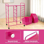 DORTALA 15-Drawer Rolling Storage Cart - Image 5