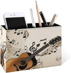 Famame Vintage Music Notes Guitar Pencil Holder by Famame