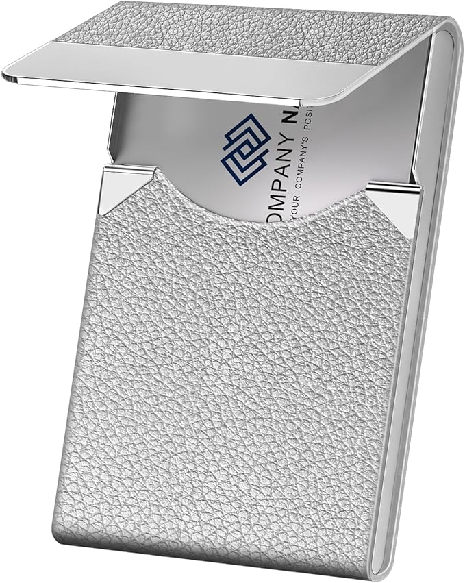 Business Card Holder with Ultra Slim Design, Business Card Case with Premium PU - Image 7