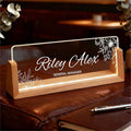 Personalized Office Name Plate for Desk, Custom Light Up Acrylic Desk Sign for by Semyifu