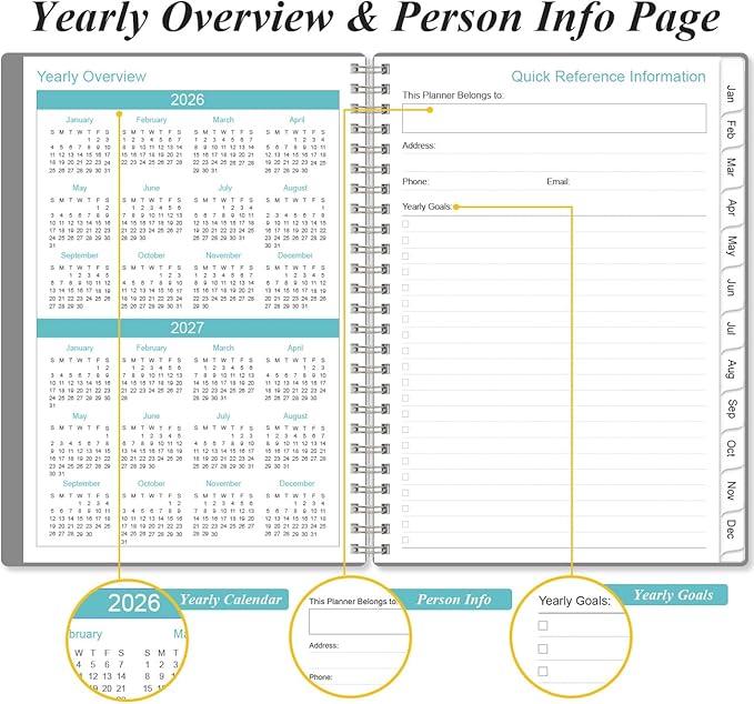 2026 Planner - Planner 2026 from January 2026 - December 2026, Weekly & Monthly - Image 5