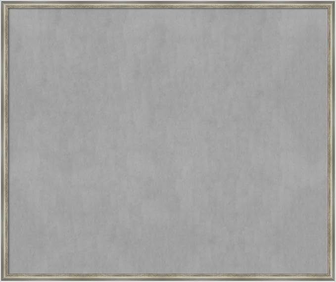 Amanti Art Silver Framed Magnetic Board 42x50 Oversize Vision Board by AmantiArt
