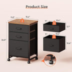 Maihail 3 Drawer Mobile File Cabinet - Image 3