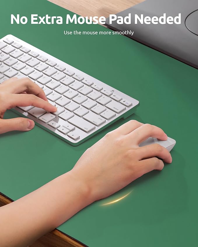 YSAGi Leather Desk Pad Protector, Office Desk Mat, Large Mouse Pad, Non-Slip PU - Image 3