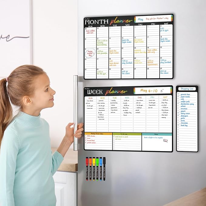 Magnetic Dry Erase Monthly Calendar Set - Image 7