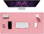 Auhoahsil Felt Desk Mat, Minimalist Large Mouse Pad XXL 35.5 x 15.7 in by Auhoahsil