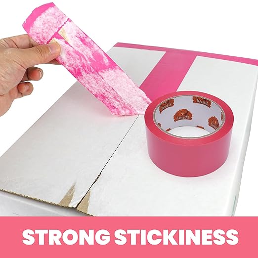 TAPEBEAR 48Rolls Pink Packing Tape - Image 3