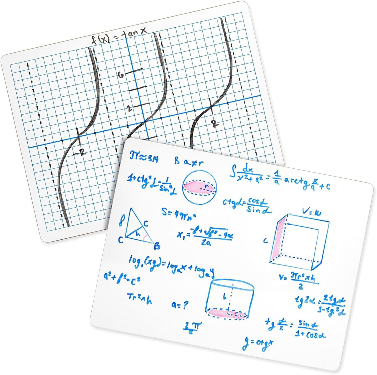 Bright Creations Dry Erase Boards with Grid & Blank Side - 24-Piece Doubl...