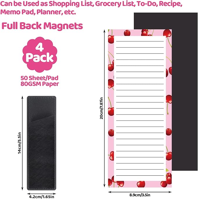 Thboxes 4 Pack Magnetic Note Pad - Image 2