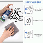 Dansib 12 Pack Whiteboard Cleaner Spray 8.5oz Dry Erase Board Cleaner - Image 6