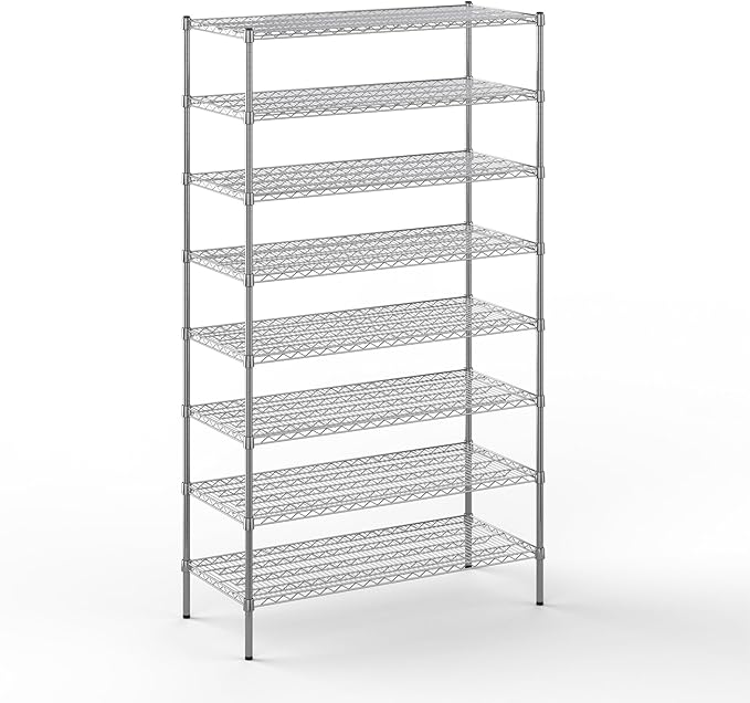 Regal Altair 21" Deep x 48" Wide x 86" Height Wire Shelving Kit | 8-Tier | NSF by Regal+Altair