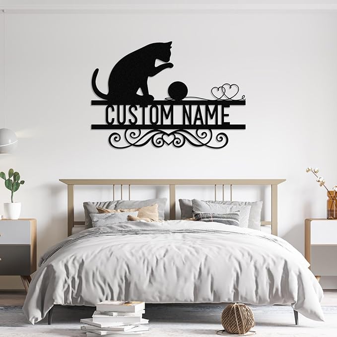 Dyoart Personalized Cat Metal Signs - Image 5