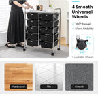 GLACER 10 Drawer Rolling Cart, Storage Cart - Image 6