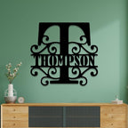 Custom Metal Signs | Personalized Monogram Name Sign | Outdoor Wall Art - Image 9