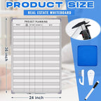 Lincia Project Planning Dry Erase Whiteboard Magnetic Dry Erase Board - Image 2
