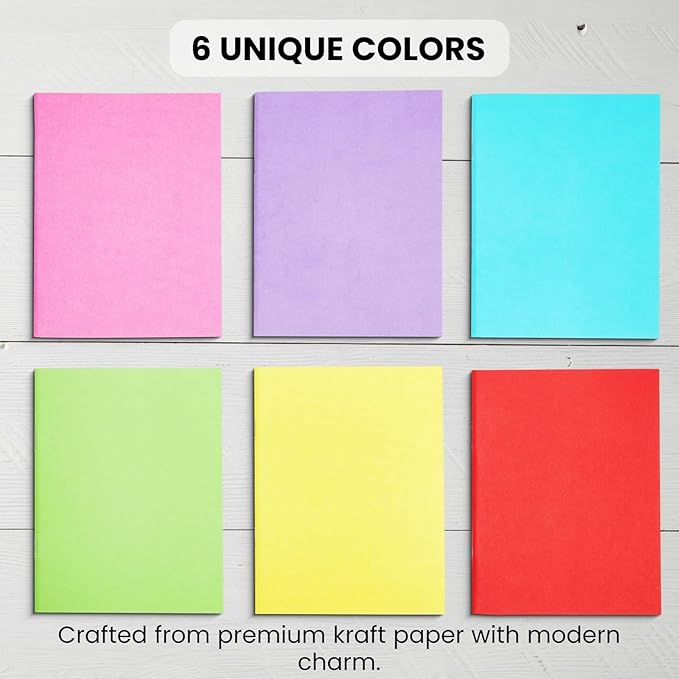 A6 Lined Journals 24 Pack – Mini Notebooks - Image 4