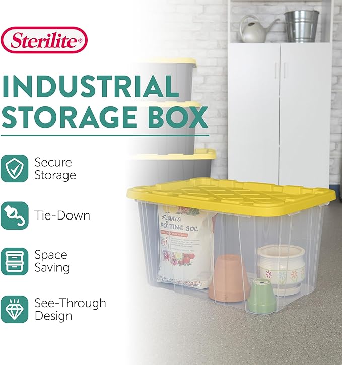 Sterilite 12 Pack Industrial Storage Box - Image 3