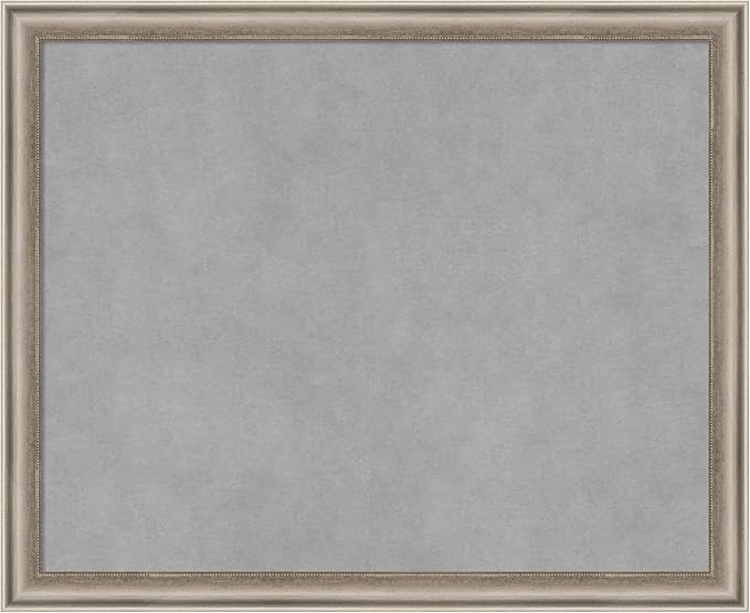 Amanti Art Silver Framed Magnetic Board 18x22 Small Vision Board by AmantiArt
