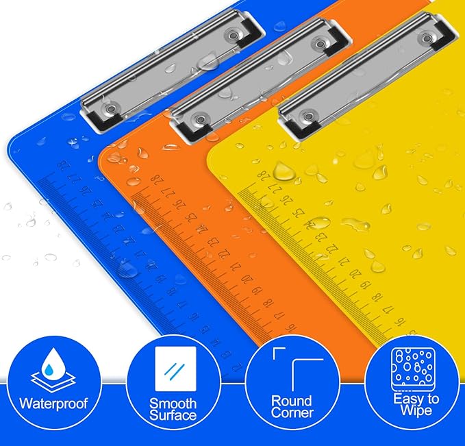HERKKA 15 Pack Plastic Clipboards, A4 Letter Size, 12.5 x 9 Inch - Image 6