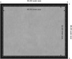 Amanti Art Black Framed Magnetic Board 36x44 X-Large Vision Board - Image 2