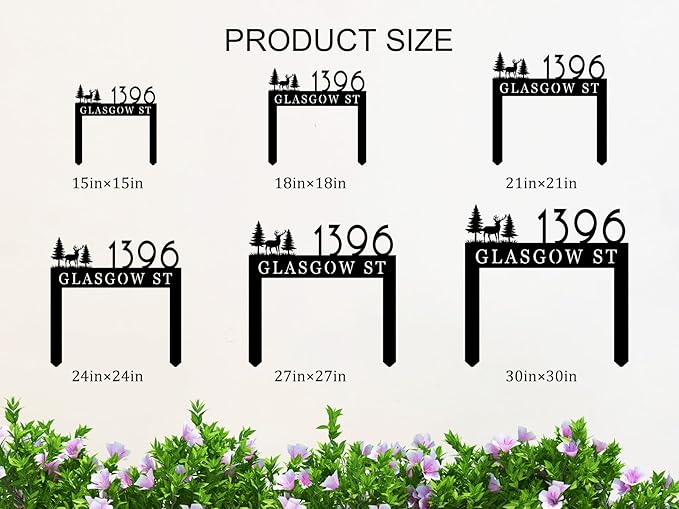 Personalized Metal Address Sign - Image 5