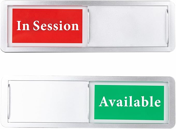 In Session or Available Door Sign, Sliding Privacy Indicator by AMAZINGSUN
