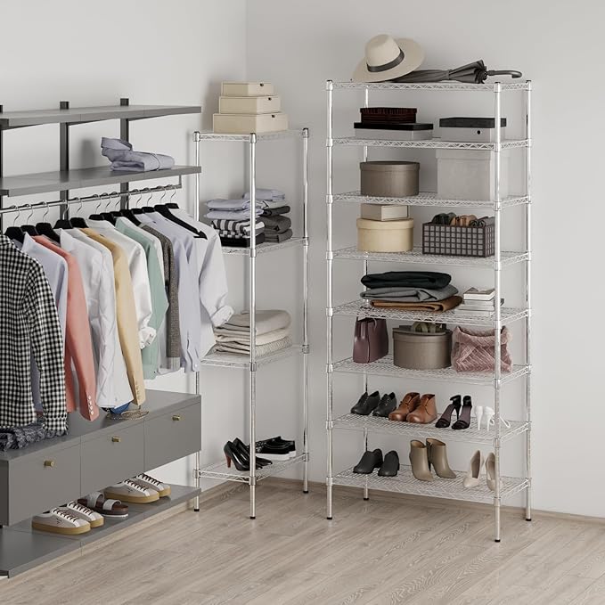 Regal Altair 18" Deep x 36" Wide x 86" Height Wire Shelving Kit | 8-Tier | NSF - Image 4