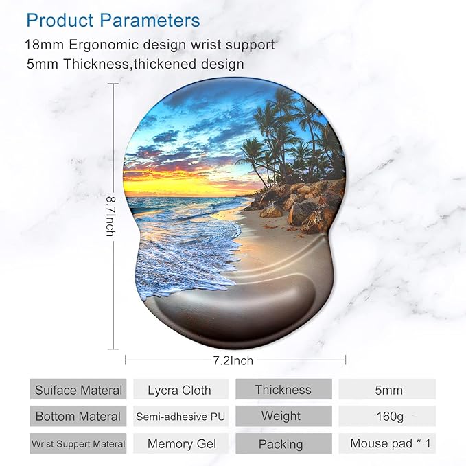 ITNRSIIET Ergonomic Mouse Pad - Image 5