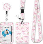 Cute Bow Lanyards for ID Badges, Badge Holder by Mcapirivo